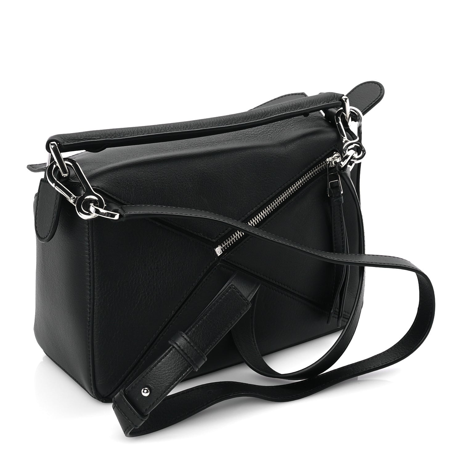 Loewe Calfskin Small Puzzle Bag  Black 2 of 7