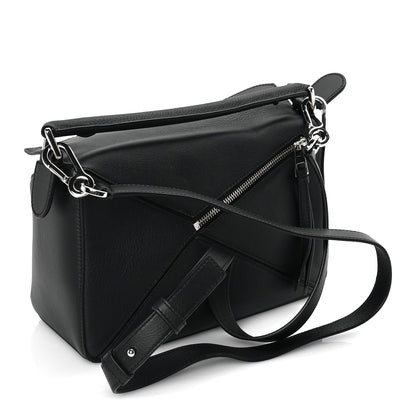 Loewe Calfskin Small Puzzle Bag  Black 2 of 7