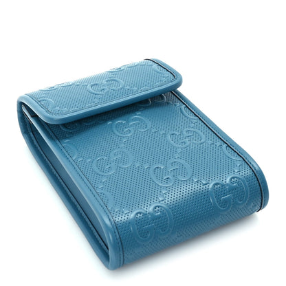 Gucci Calfskin GG Tennis Embossed Mini Crossbody Bag  Blue 3 of 8