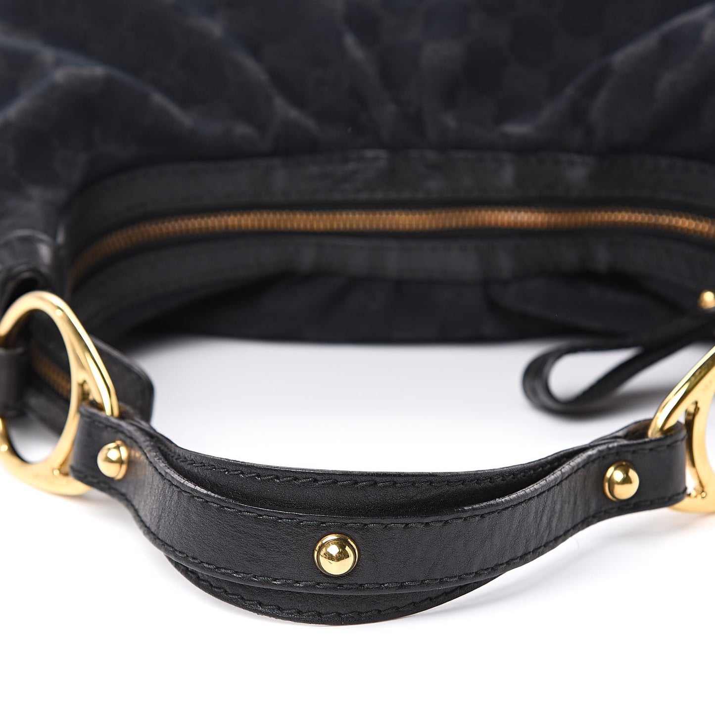 Monogram Medium Interlocking Hobo Black