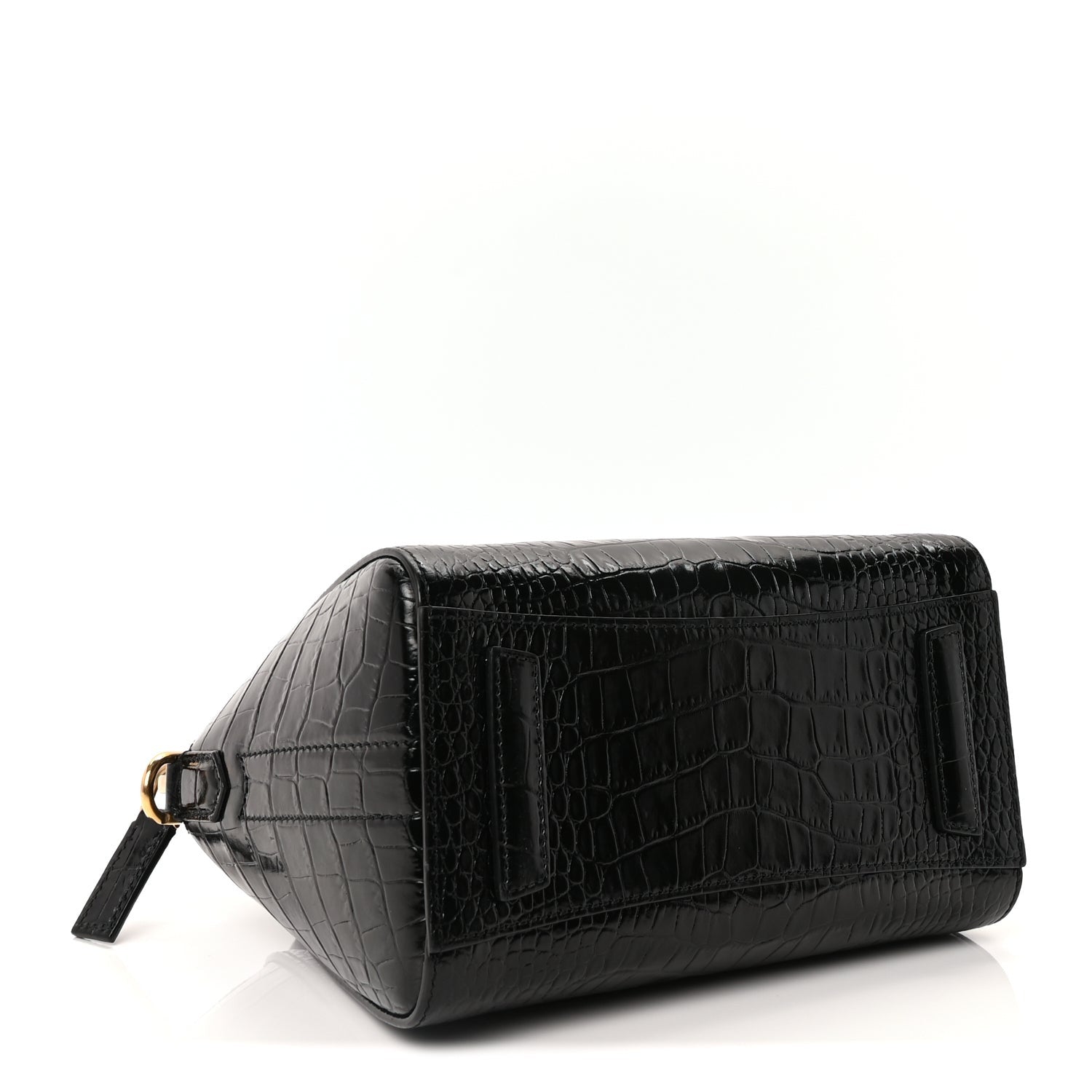 Givenchy Calfskin Crocodile Embossed Mini Antigona Black 3 of 8