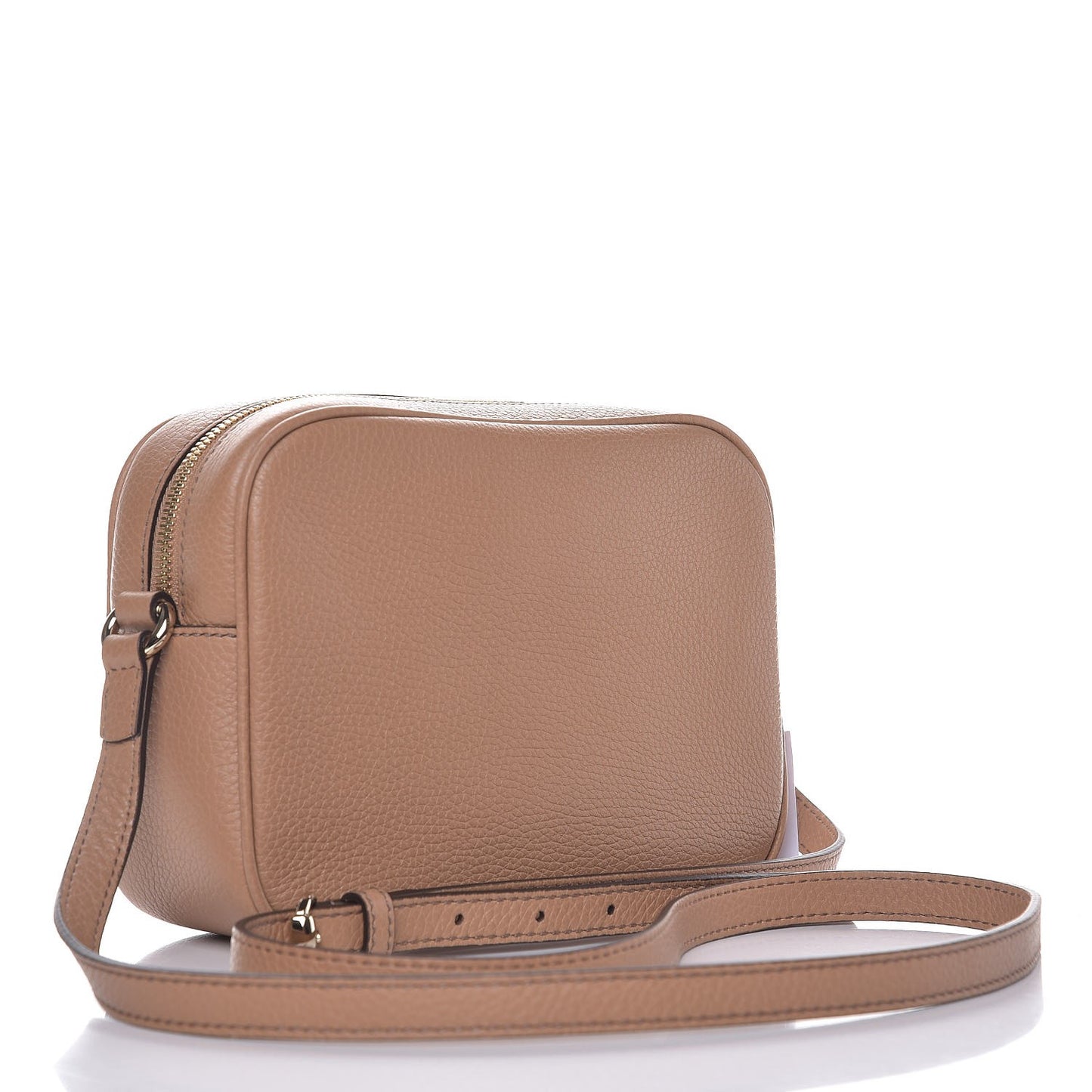 Pebbled Calfskin Small Soho Disco Bag Camelia