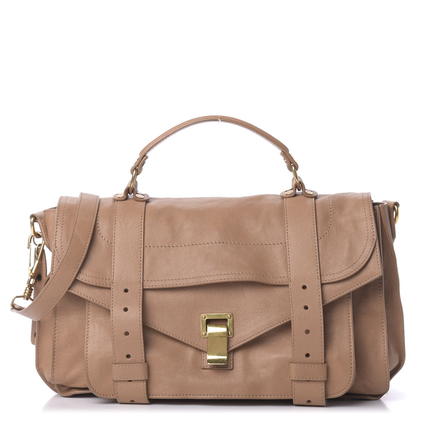 Proenza Schouler Lambskin Medium PS1 Satchel Sahara 1 of 12