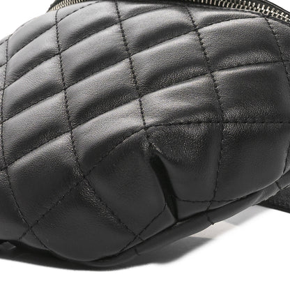 Chanel Calfskin Quilted Waist Belt Bag Black 9 of 9