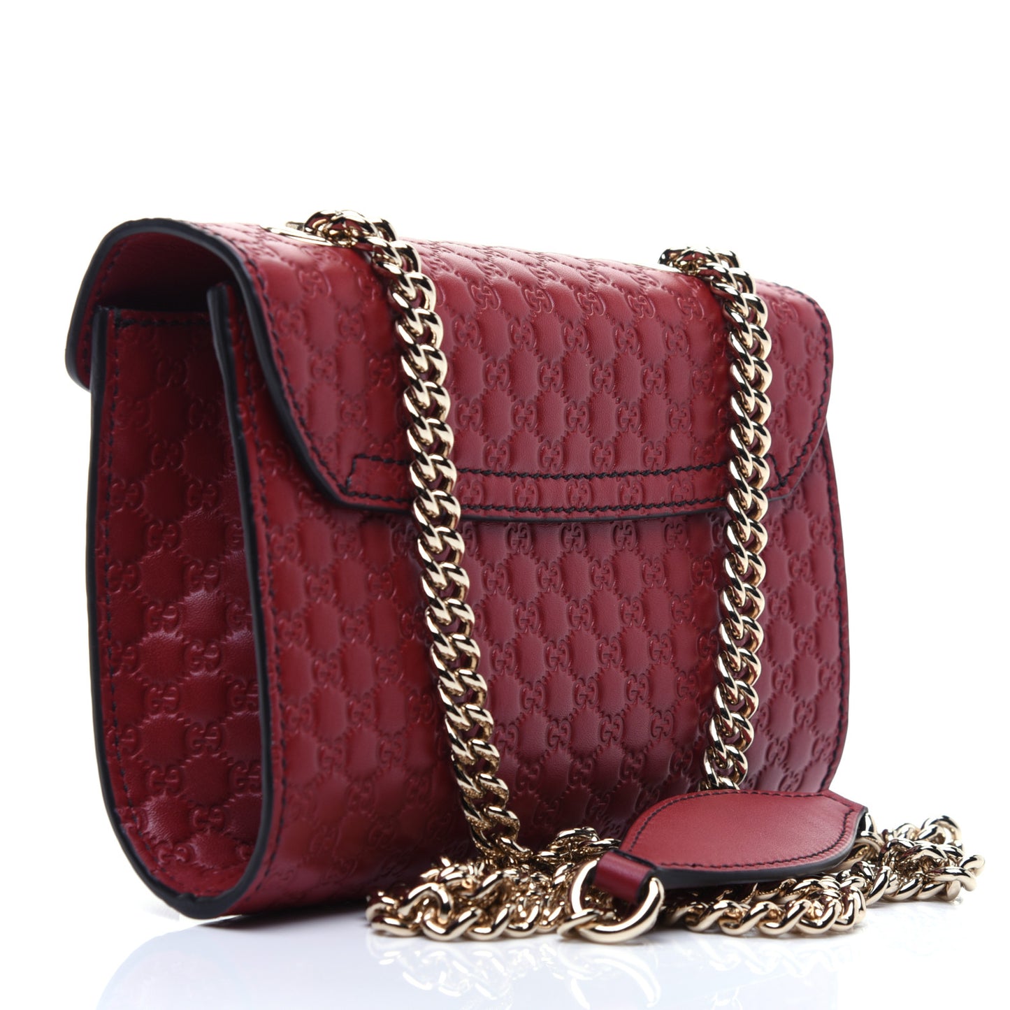 Soft Microguccissima Mini Emily Chain Shoulder Bag Rosso