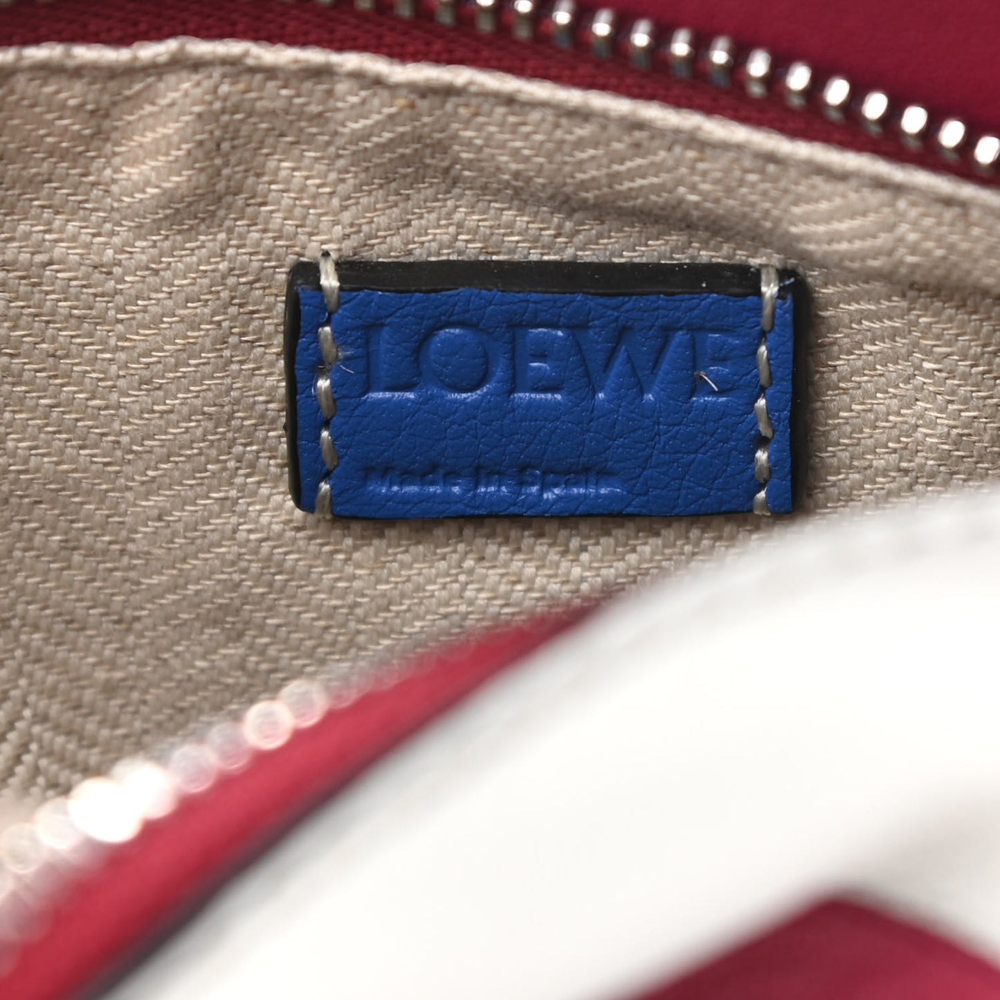 Calfskin Mini Puzzle Edge Bag Grey Multicolor