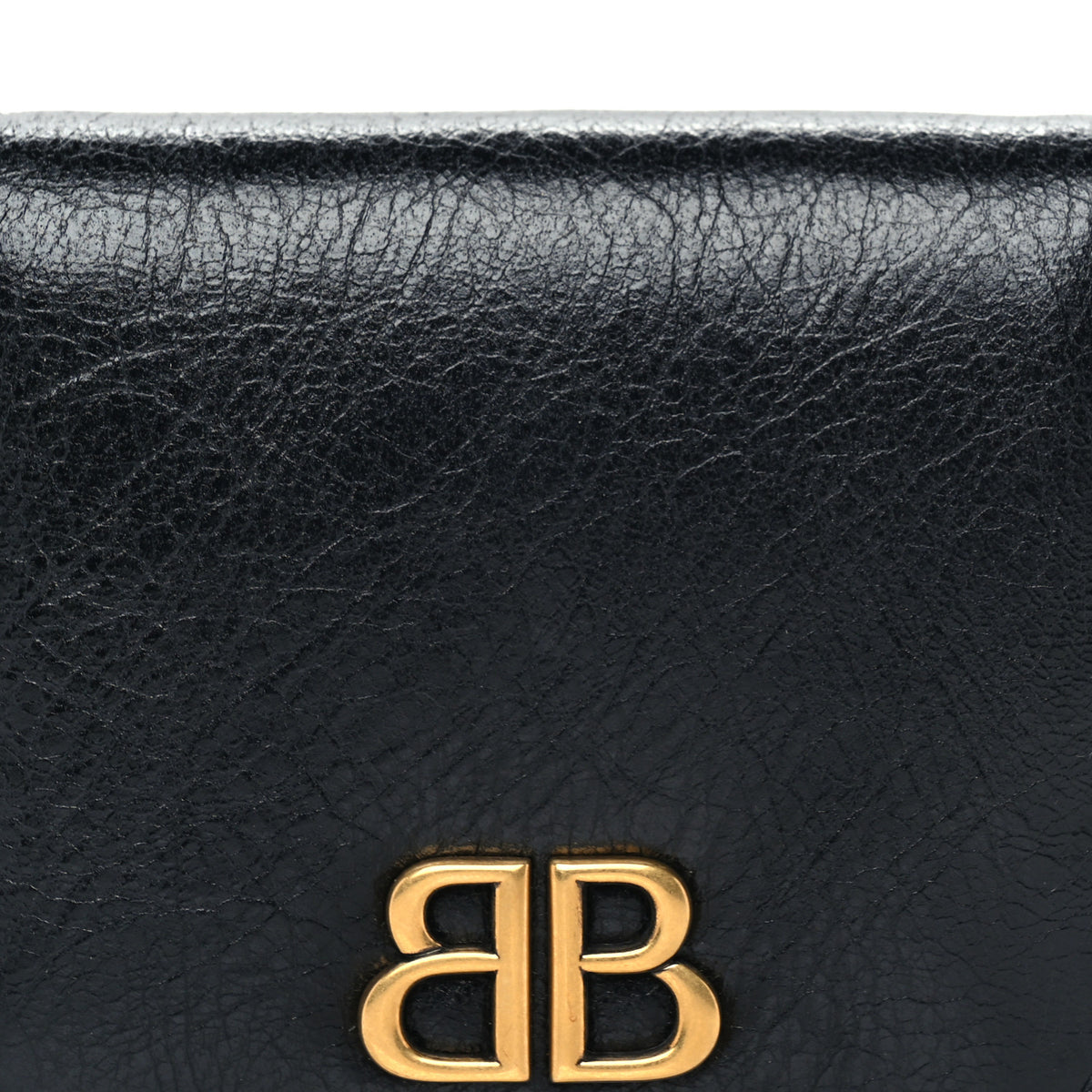 Arena Calfskin Monaco Logo Wallet Black