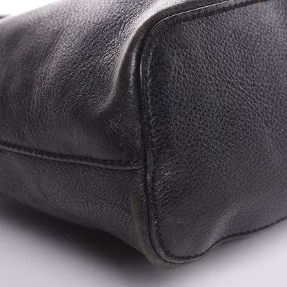 Gucci Pebbled Calfskin Shoulder Bag Black 8 of 11