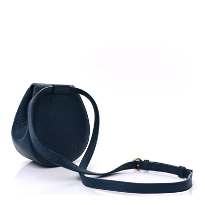 Bottega Veneta Palmellato Calfskin Rounded Belt Bag  Navy 2 of 8