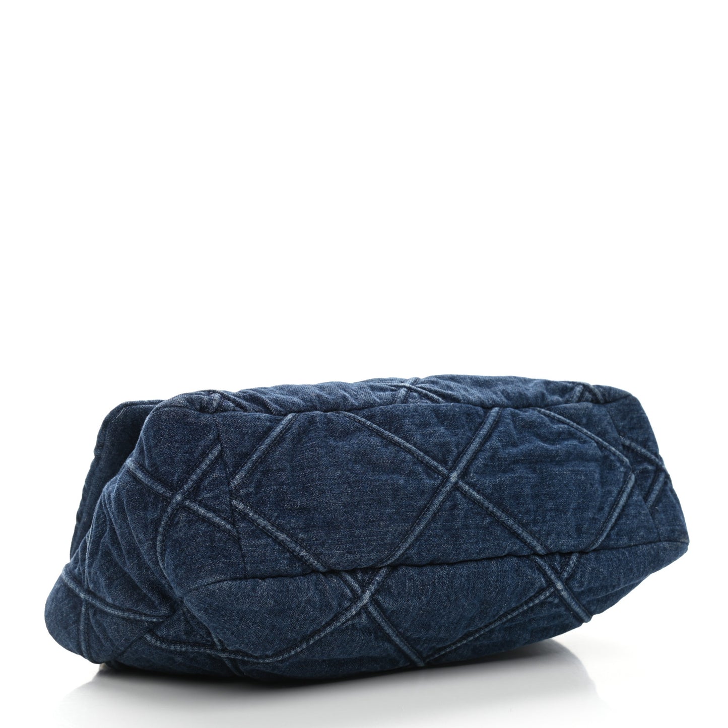 Denim Quilted Large Chanel 19 Flap Blue