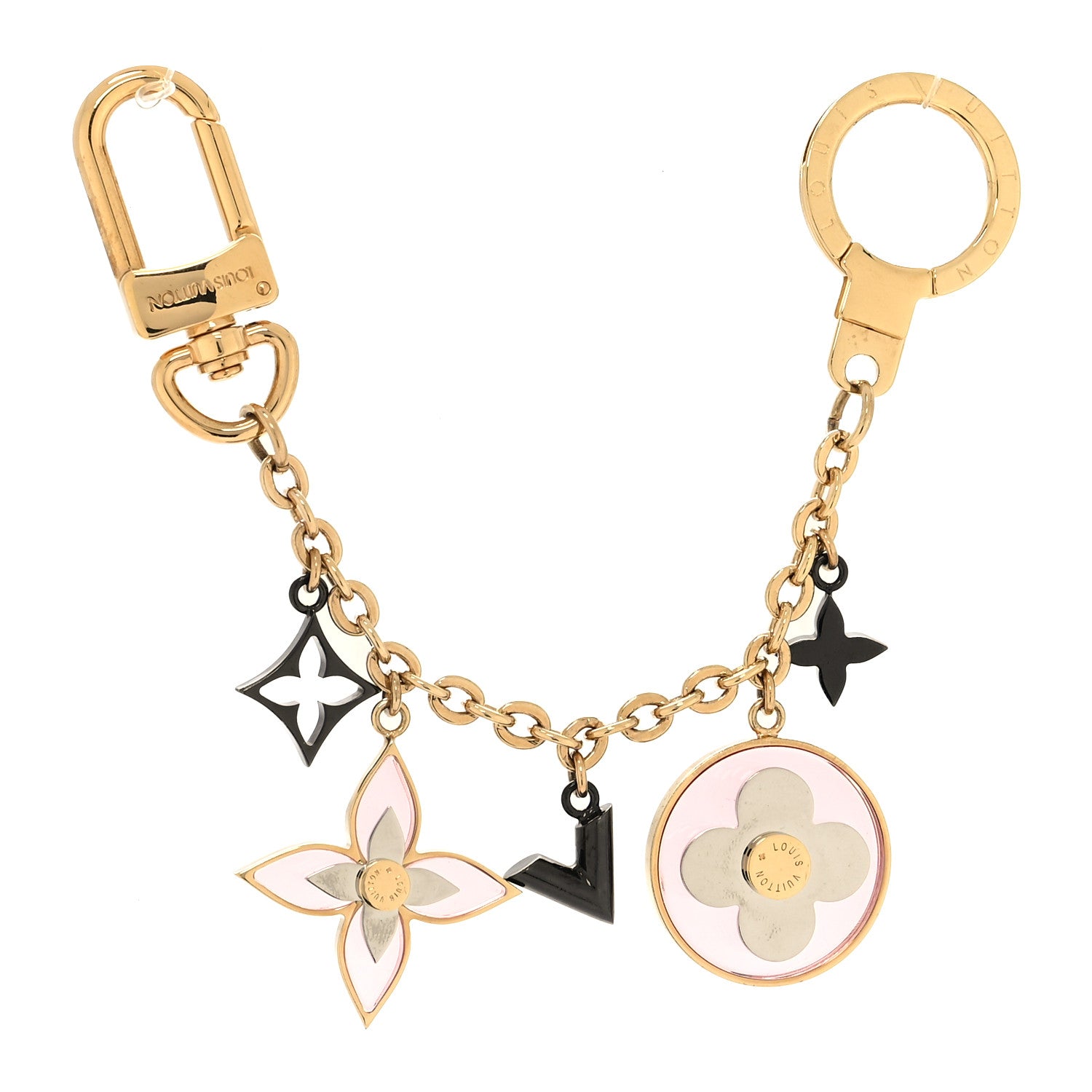 Louis Vuitton Blooming Flowers Bag Charm Chain Pink 1 of 4