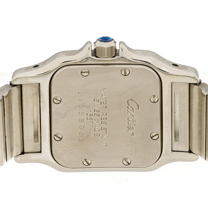 Cartier Stainless Steel 18K Yellow Gold 24mm Santos De Cartier Galbee Quartz Watch 4 of 4