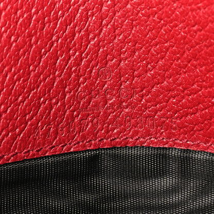 Gucci GG Supreme Monogram Web Queen Margaret Chain Wallet Red 5 of 8