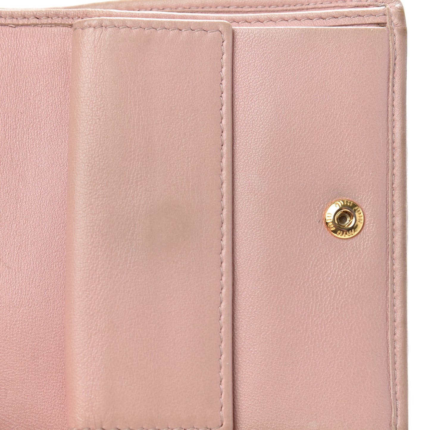Nappa Matelasse Compact Wallet Orchidea