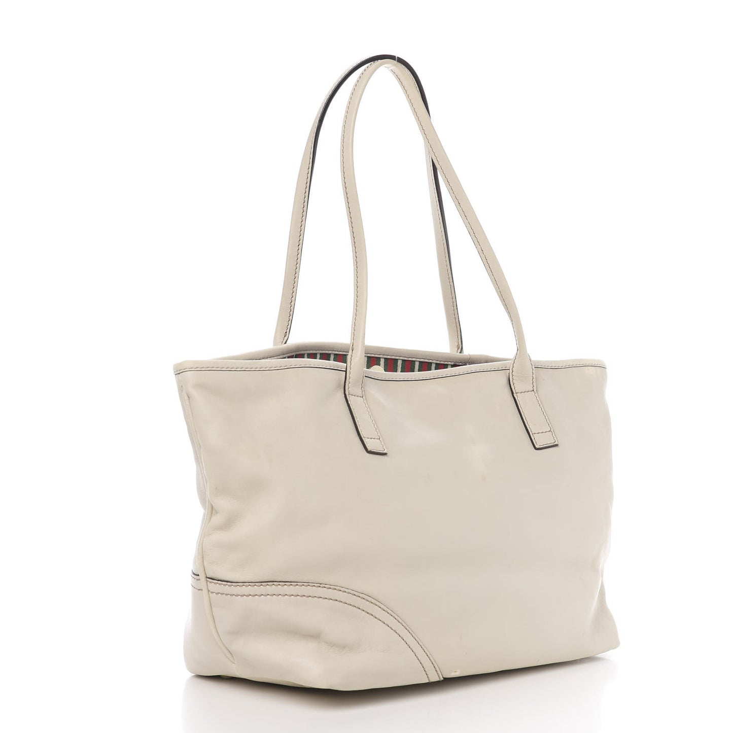 Calfskin Medium New Britt Tote Off White