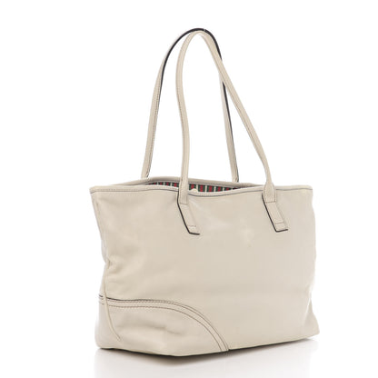 Gucci Calfskin Medium New Britt Tote Off White 2 of 12