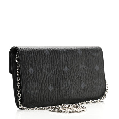 MCM Visetos Large Patricia Wallet On Chain Black 3 of 9