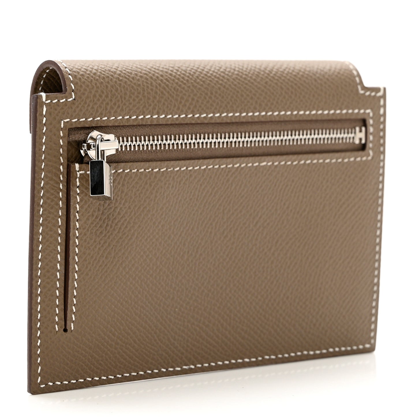 Epsom Kelly Pocket Compact Wallet Etoupe