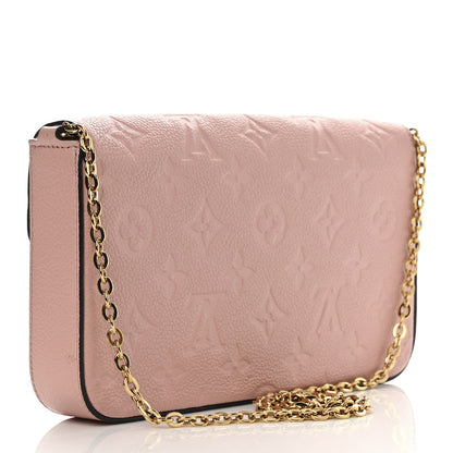 Louis Vuitton Empreinte Pochette Felicie Chain Wallet Rose Poudre 4 of 12
