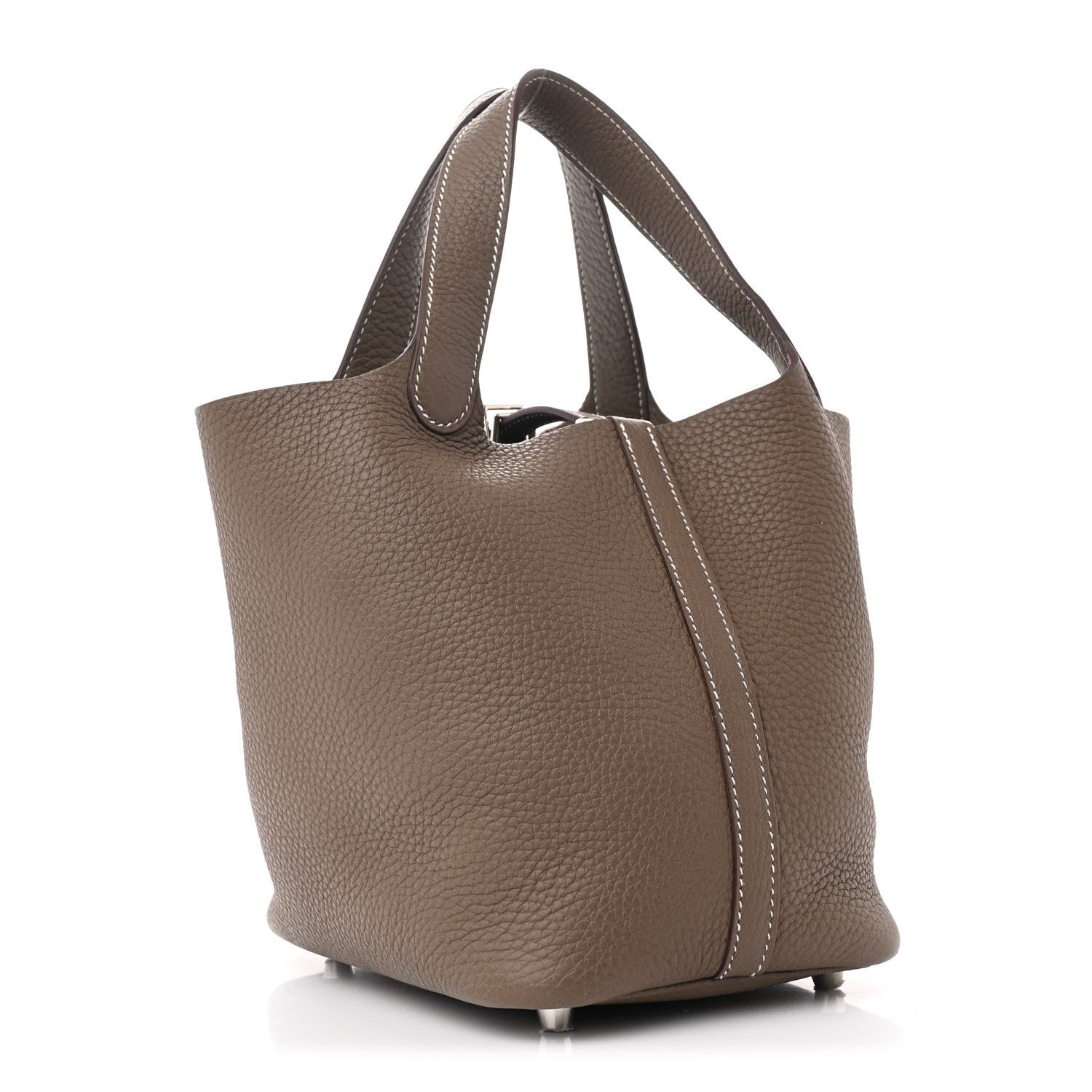 Hermes Taurillon Clemence Picotin Lock 18 PM Etoupe 3 of 10