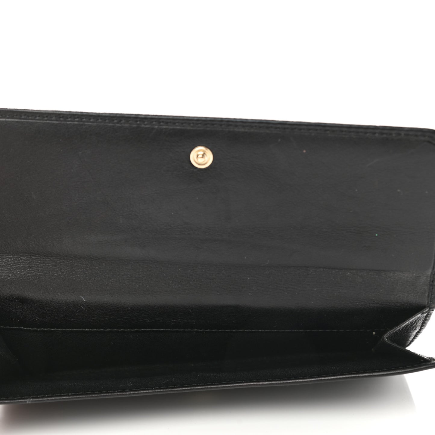 Calfskin Britt Continental Wallet Black