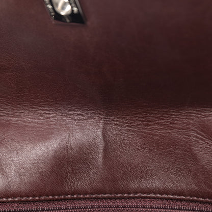 Chanel Patent Lambskin Medium Chocolate Bar Flap Black Bordeaux 11 of 11