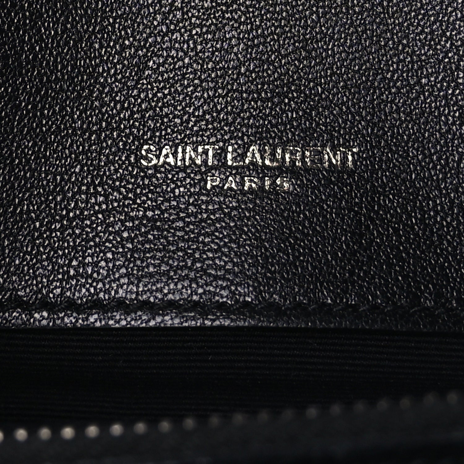 Saint Laurent Sheepskin Matelasse Chevron Monogram Medium College Bag  Black 5 of 8