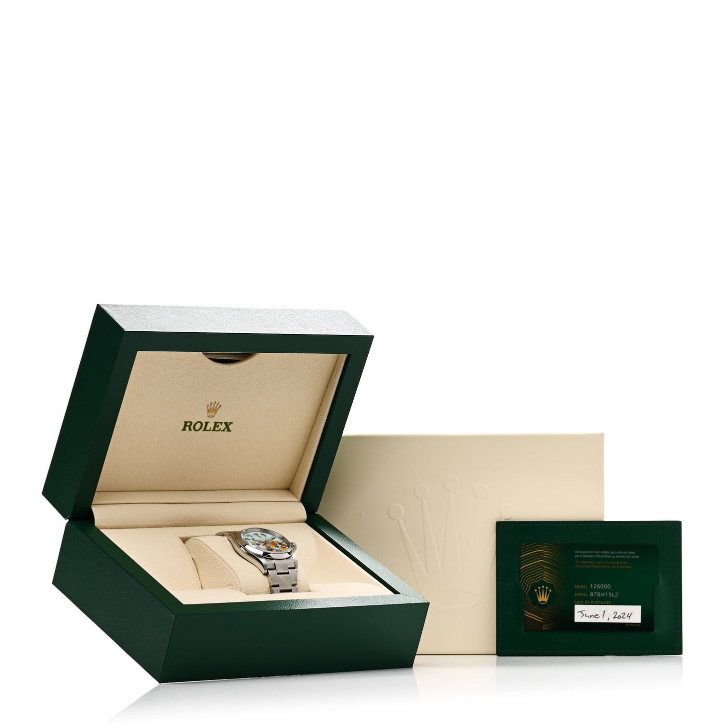 Stainless Steel 36mm Oyster Perpetual Watch Celebration Dial 126000