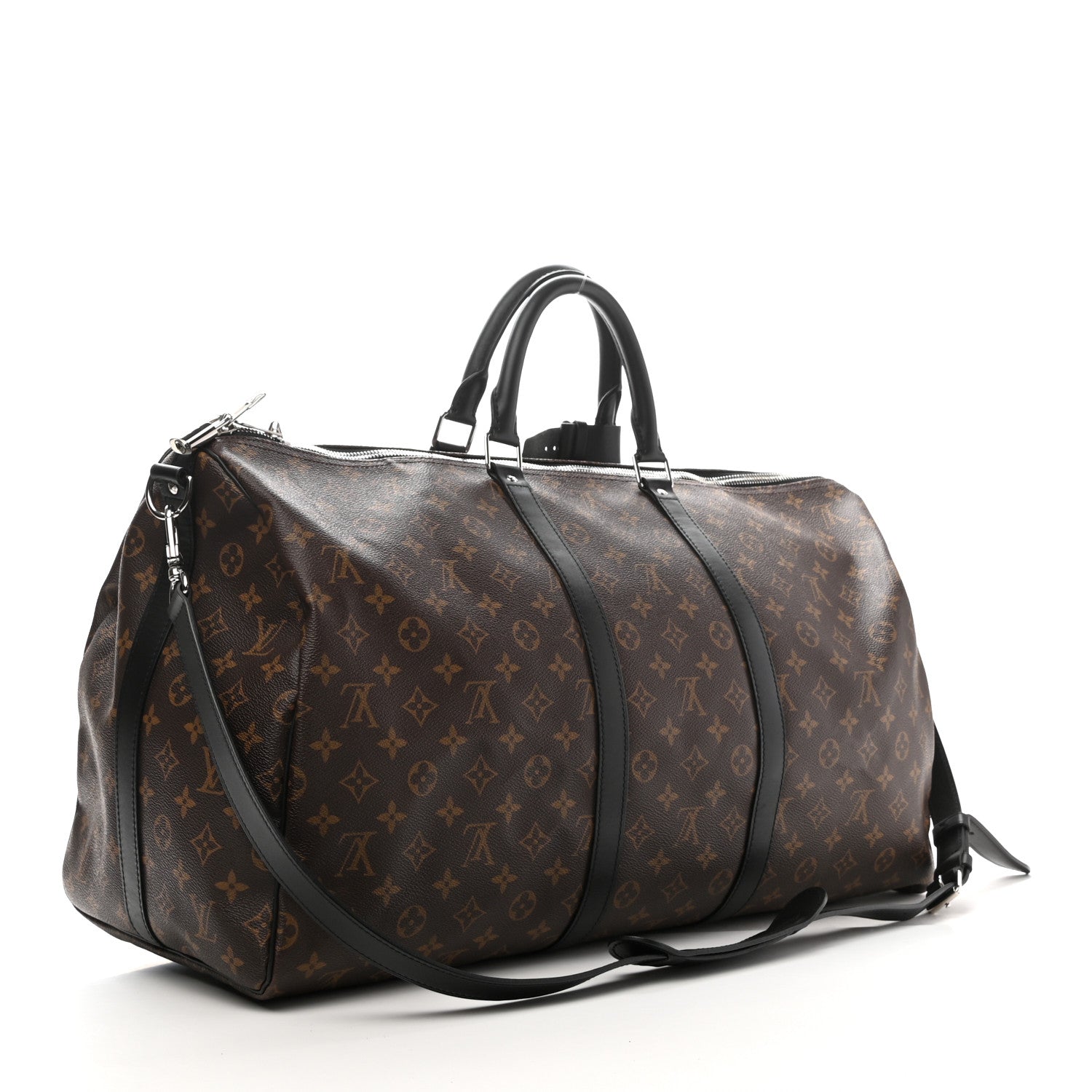 Louis Vuitton Monogram Macassar Keepall Bandouliere 55 3 of 11