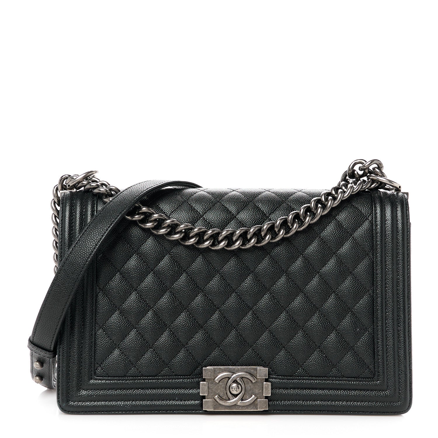 Chanel Caviar Quilted New Medium Boy Flap Black 1 of 11