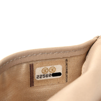 Chanel Lambskin CC Card Holder Wallet Black Gold 8 of 8