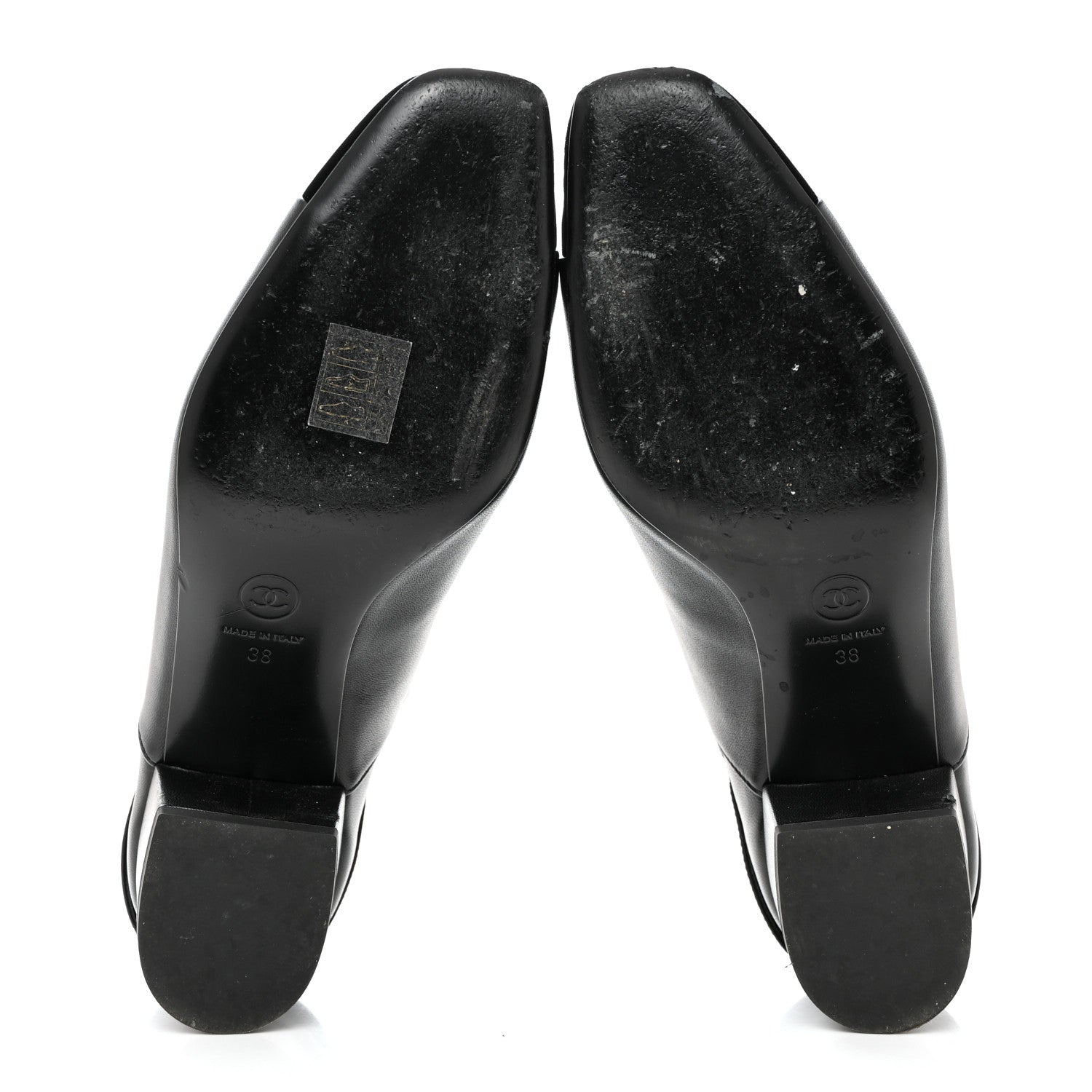 Chanel Lambskin Velvet Cap Toe Short Ankle Boots 38 Black 5 of 9