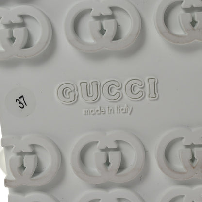 Gucci Soft Rubber Horsebit Touch Womens Strapped Sandals 37 Great White 7 of 7