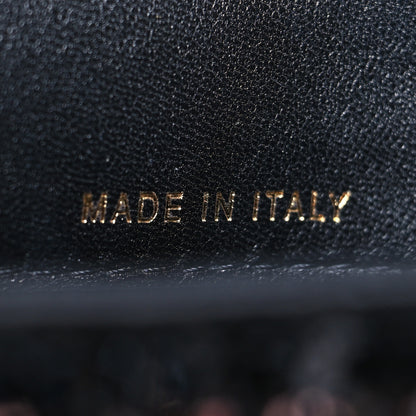 Chanel Sequin COCO Clutch With Chain Black Red 6 of 10