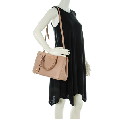 Prada Saffiano Small Galleria Double Zip Tote Cammeo 2 of 8