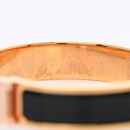 Hermes Enamel Narrow Clic Clac H Bracelet PM Black 6 of 6