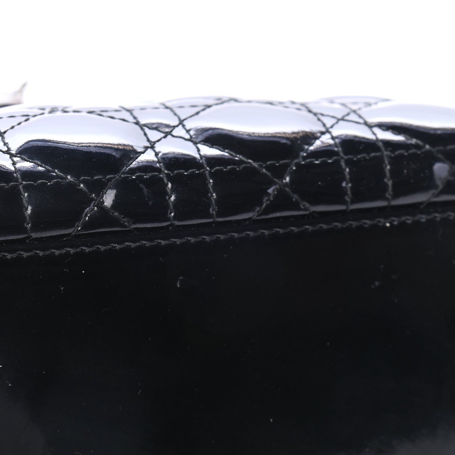 Christian Dior Patent Cannage Large Lady Dior Black 5 of 5