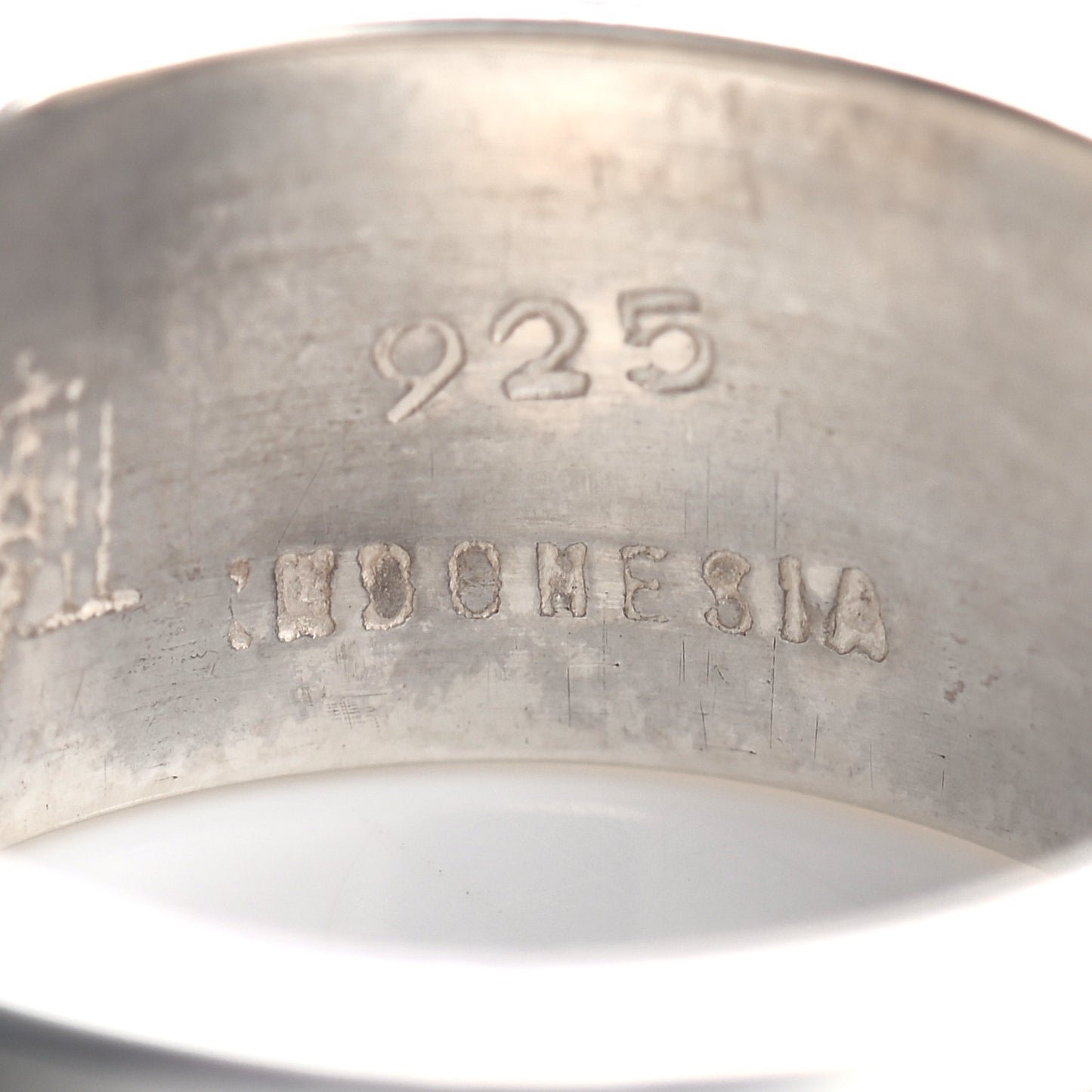 Sterling Silver 18K Yellow Gold Dot Band Ring 53 6.5