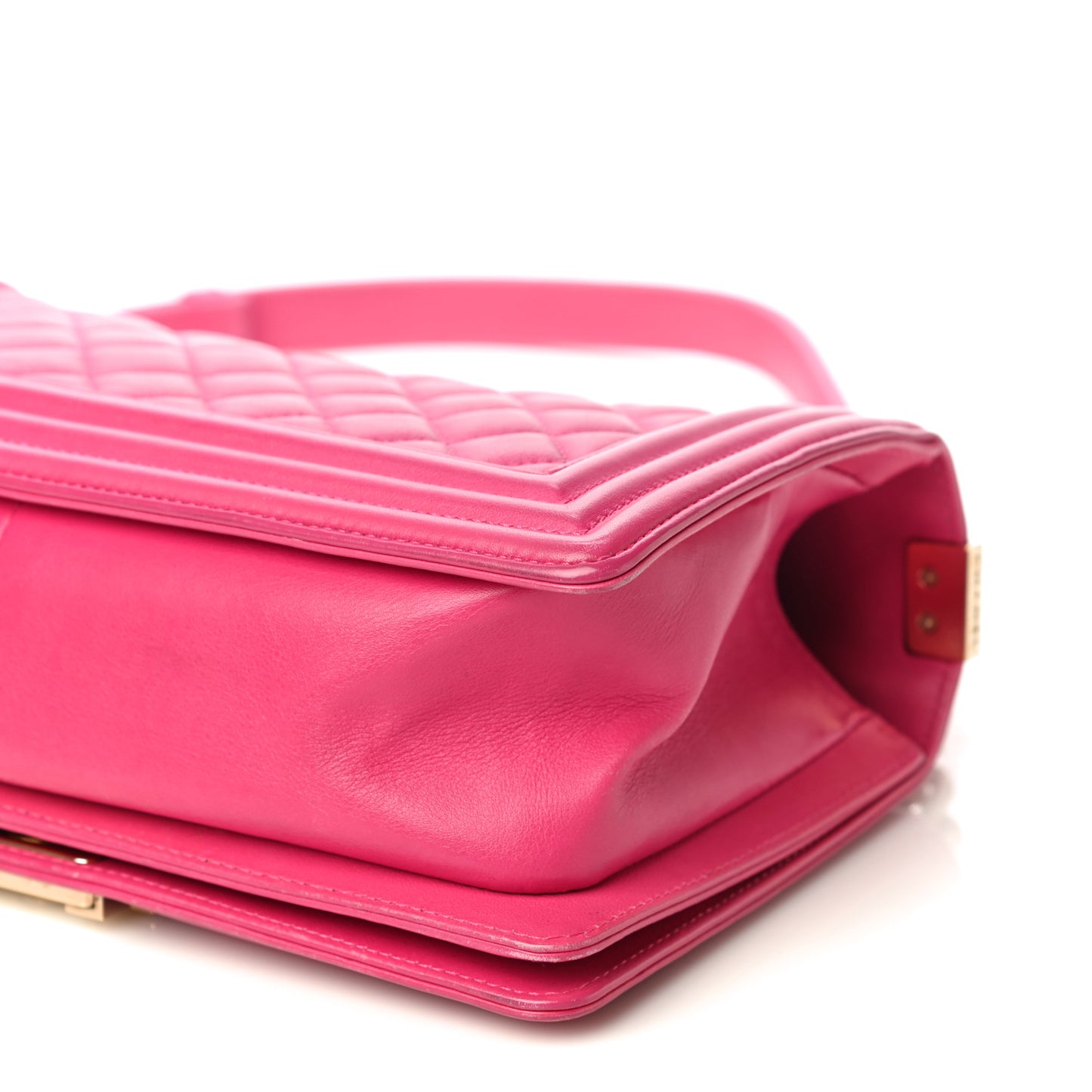 Lambskin Quilted Medium Boy Flap Pink