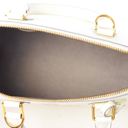 Louis Vuitton Smooth Calfskin Signature Alma PM White 6 of 7