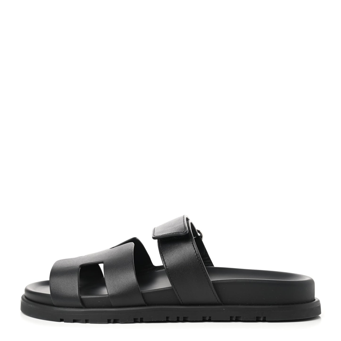 Calfskin Womens Chypre Sandals 38.5 Black