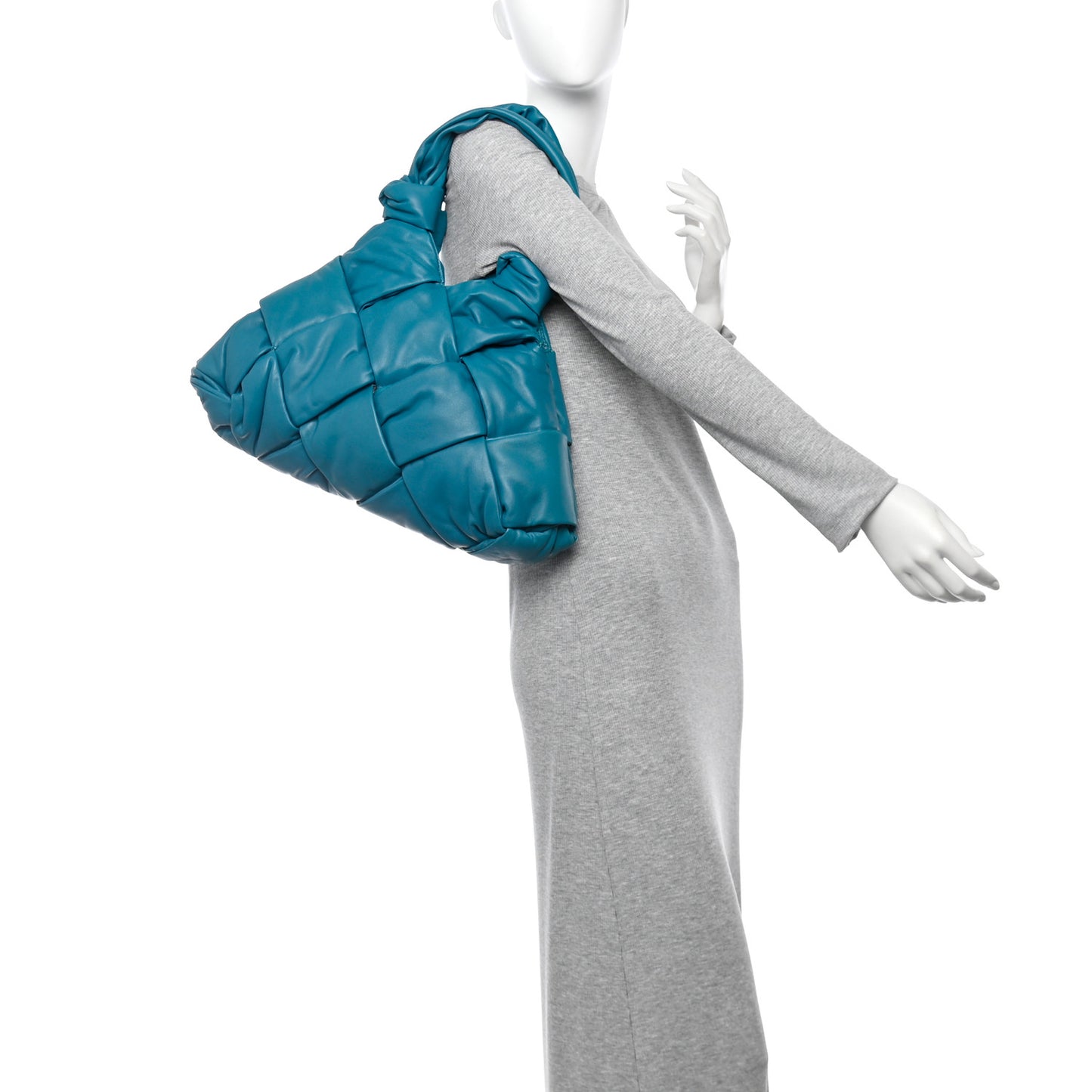 Lambskin Padded Lock Tote Blaster