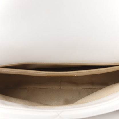 Chanel Goatskin Quilted Large 19 Flap White 5 of 11