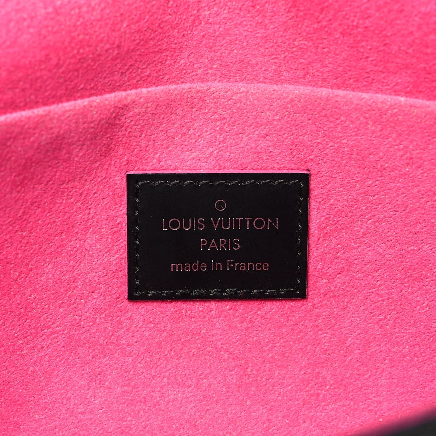 Epi Pochette Felicie Black Hot Pink