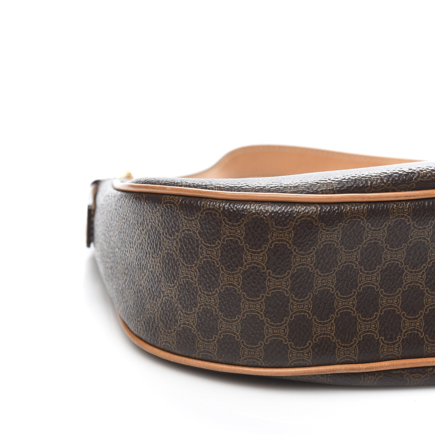 Canvas Calfskin Macadam Hobo Shoulder Bag