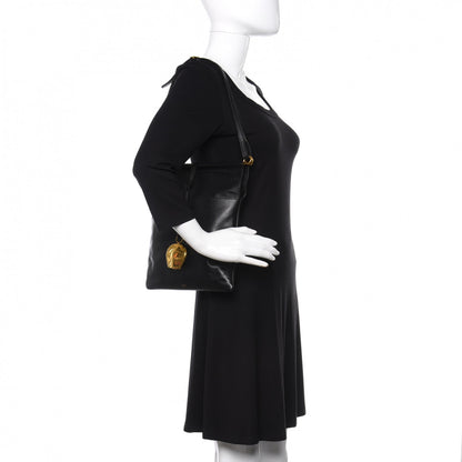 Celine Lambskin Shoulder Bag Black 2 of 11