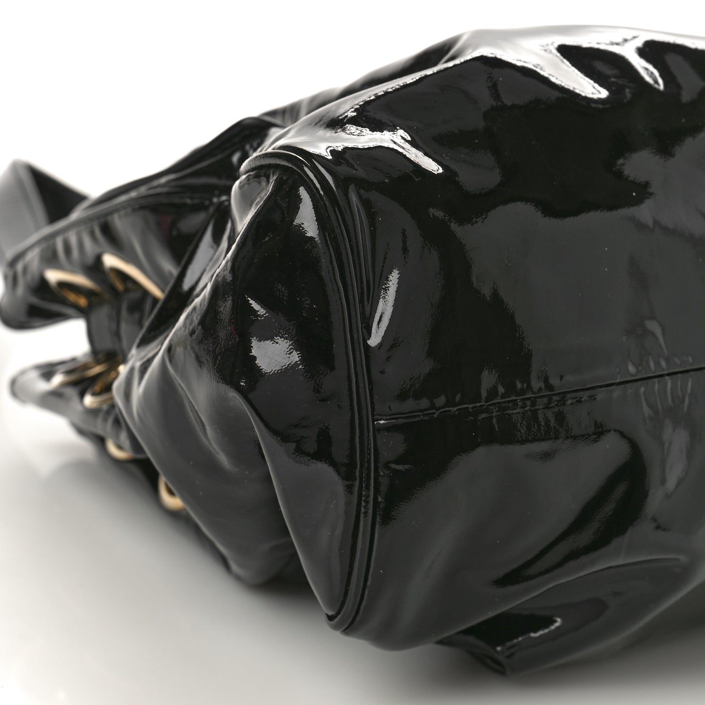 JIMMY CHOO Crushed Patent Ramona Black