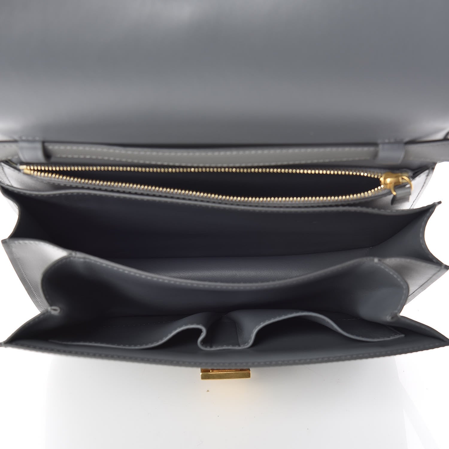 Celine Box Calfskin Medium Classic Box Flap Bag Zinc 5 of 12