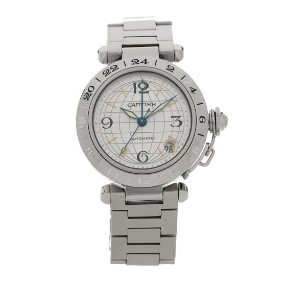 Cartier Stainless Steel 35mm Pasha GMT Automatic Watch 1 of 1