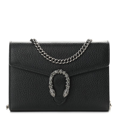 Gucci Calfskin Mini Dionysus Chain Wallet Black 1 of 13